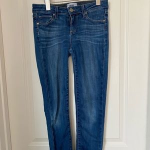 Paige skinny jeans, frayed hem